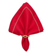 Kim Seybert Classic Red Linen Napkins, Set of 4, 21” Cloth Napkins Kim Seybert 