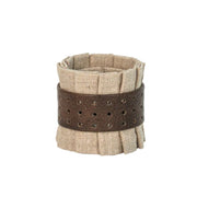 Juliska Ruffle Natural Wool Napkin Ring, Set of 4