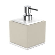 Decor Walther Brownie SSP Faux Leather Soap Dispenser Decor Walther Chrome Pump Sand 