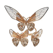 Kim Seybert Flutter Gold Butterfly Napkin Rings, Set of 4 Napkin Rings Kim Seybert 