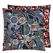 Christian Lacroix Omnitribe Azur Blue 20" x 20" Square Throw Pillow Pillow Designers Guild 