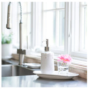Juliska Berry and Thread Whitewash  14 oz. Ceramic Soap or Lotion Dispenser