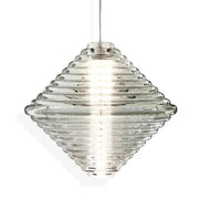 Press Cone Pressed Glass LED Pendant Light, 11.8" w. by Tom Dixon Lighting Tom Dixon 