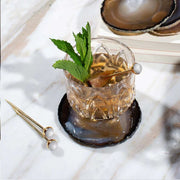 Anna New York Hospitality Gold and Crystal Quartz Cocktail Picks, Set of 4 Ice Buckets Anna 