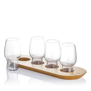 Waterford Craft Brew Beer Glass Flight Set with Paddle Stemware Waterford 