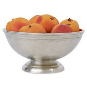 Match Italian Pewter Small Footed Fruit or Serving Bowl, 3" x 5.5" Serving Bowl Match 1995 Pewter 