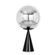 Globe Cone Fat Silver Table Lamp by Tom Dixon Lighting Tom Dixon 