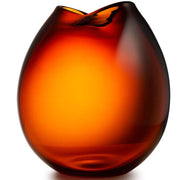 When Objects Work Rock Art Glass Vase by Kate Hume, 12.2" h. Vase When Objects Work Cognac 