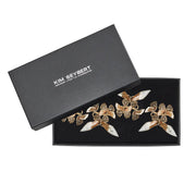 Kim Seybert Flutter Gold Butterfly Napkin Rings, Set of 4 Napkin Rings Kim Seybert 