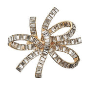 Kim Seybert Jeweled Crystal and Gold Bow Napkin Rings, set of 4 Napkin Rings Kim Seybert 