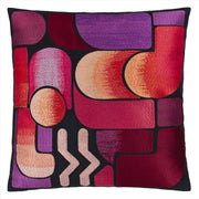 Christian Lacroix Graphe Magenta 18" x 18" Square Throw Pillow Pillow Designers Guild 