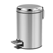 Decor Walther TE35 Pedal Waste Basket, 10.2" Wastebasket Decor Walther Stainless Steel Polished 