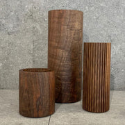 When Objects Work Grooved Walnut Vase by Nicolas Schuybroek