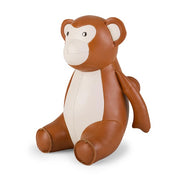 Zuny Monkey Bookend, Tan & Wheat