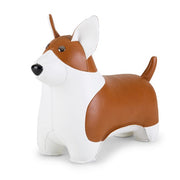 Zuny Corgi Bookend, Tan & White