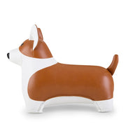 Zuny Corgi Bookend, Tan & White
