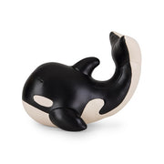 Zuny Whale Mumu Bookend, Black & Wheat