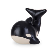 Zuny Whale Mumu Bookend, Black & Wheat