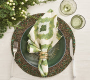 Forest Placemat in Green & Gold, Set of 2 by Kim Seybert