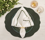 Tailored Placemat in Heather Green, Set of 4 by Kim Seybert