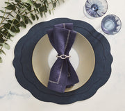 Tailored Placemat in Navy, Set of 4 by Kim Seybert