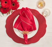 Tailored Placemat in Ruby, Set of 4 by Kim Seybert