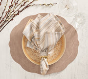 Tailored Placemat in Taupe, Set of 4 by Kim Seybert