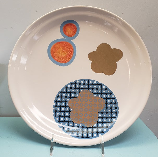Marcel Wanders マルセル・ワンダース Tichelaarプレート Patchwork Gold Flower Plate by Marcel Wanders for Tichelaar Makkum