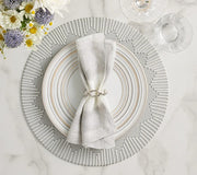 Dream Weaver Placemat in Gray & White, Set of 4 by Kim Seybert