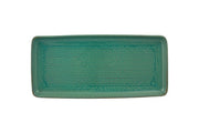 Gemstone Jade Stoneware Rectangular Serving Platter by Casa Alegre