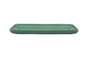 Gemstone Jade Stoneware Rectangular Serving Platter by Casa Alegre