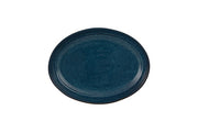 Gemstone Lapis Lazuli Stoneware Oval Serving Platter by Casa Alegre