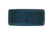 Gemstone Lapis Lazuli Stoneware Rectangular Serving Platter by Casa Alegre