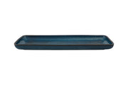 Gemstone Lapis Lazuli Stoneware Rectangular Serving Platter by Casa Alegre