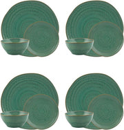 Gemstone Jade Stoneware 12-Piece Dinnerware Set by Casa Alegre