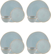 Gemstone Moonstone Stoneware 12-Piece Dinnerware Set by Casa Alegre