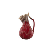 Red Wisp Stoneware Pitcher, 74 oz. by Casa Alegre