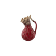 Red Wisp Stoneware Pitcher, 74 oz. by Casa Alegre