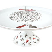 Noel Porcelain Cake Stand, 11" by Teresa Lima for Vista Alegre