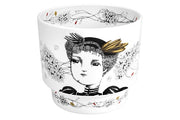 Rainhas De Portugal Queen D. Amelia Cachepot by Helia Aluai for Vista Alegre
