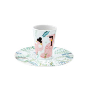 Bode Inspiratório Escape Goat Espresso Cup & Saucer VI by Vista Alegre