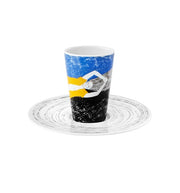 Bode Inspiratório Escape Goat Espresso Cup & Saucer VII by Vista Alegre