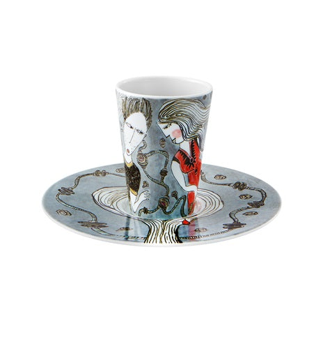 Vista Alegre Bode Inspiratório Escape Goat Espresso Cup & Saucer