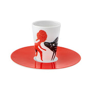 Bode Inspiratório Escape Goat Espresso Cup & Saucer XVIII by Vista Alegre