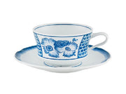 Coralina Blue Tea Cup & Saucer by Vista Alegre