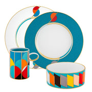 Futurismo Porcelain Espresso Cups and Saucers, Set of 4 by Vista Alegre Dinnerware Vista Alegre 