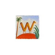 Vida Alegre Porcelain Letter W Plaque by Martin Jarrie for Vista Alegre