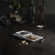 Plisse Porcelain Rectangular Serving Platter, 9.5" by Pillivuyt