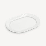 Plisse Porcelain Oblong Serving Platter, 14"L by Pillivuyt