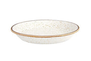 Rustic Blend White Stoneware Pasta Plate by Casa Alegre